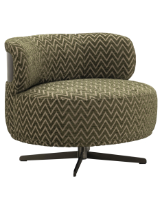 Lauren Pather Chevron Stof Fabric Swivel Fauteuil | Loft Attitude 2