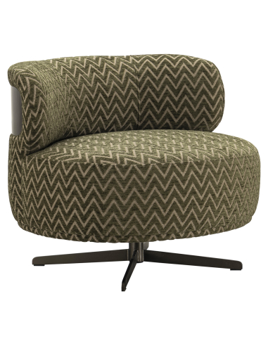Poltrona girevole in tessuto di Lauren Padre Chevron | Poltrona girevole | Loft Attitude