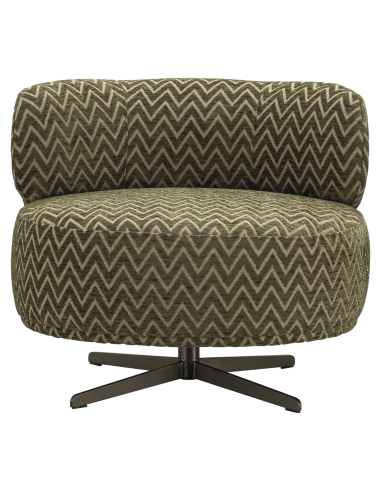 Poltrona girevole in tessuto di Lauren Padre Chevron | Poltrona girevole | Loft Attitude