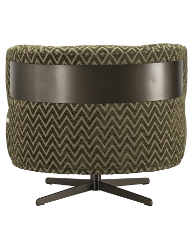 Lauren pai Chevron Tecido Tecido Poltrona Giratória | Loft Attitude