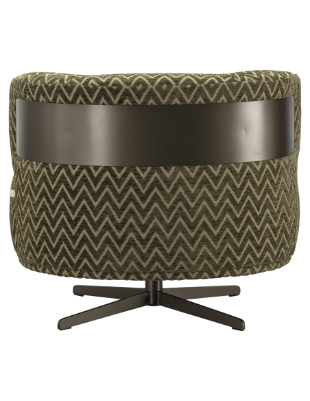Lauren Pather Chevron Stof Fabric Swivel Fauteuil | Loft Attitude
