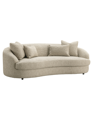 Sofa Textured Fabric Cream Morena | Loft Attitude
