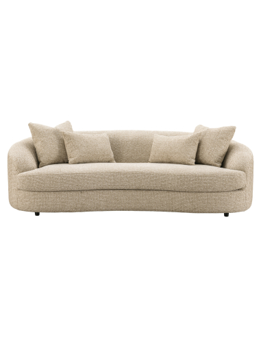 Sofa Textured Fabric Cream Morena | Loft Attitude