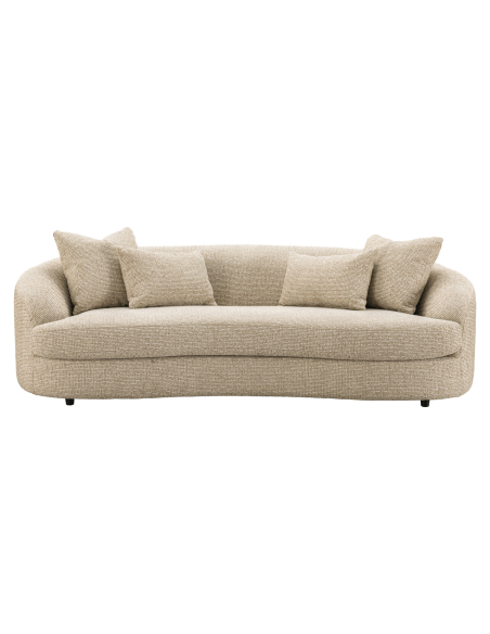 Sofa Textured Fabric Cream Morena | Loft Attitude