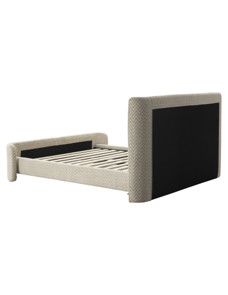 160x200 Cama de tecido Chevron 160x200 Divana | Loft Attitude
