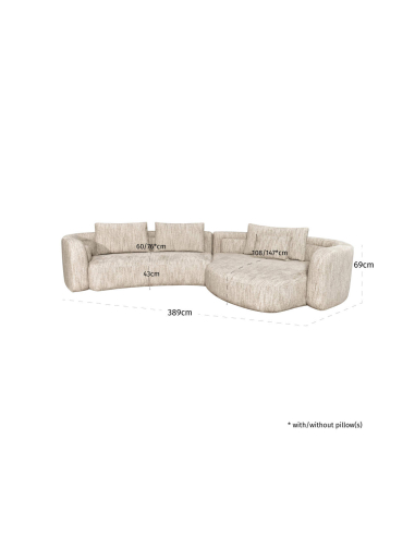Natural Lounge Sofa Angusto angusto
