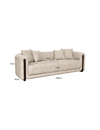 Geweven natuurlijke sofa winlov