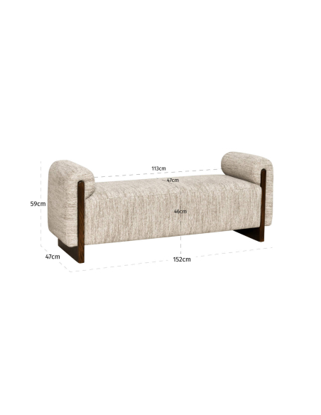 Bench naturale strutturato Winslov
