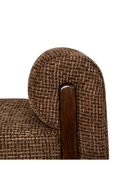 Bench Fabric Brown with Square Mesh Winslow