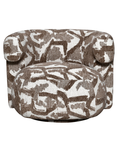 Silla de salón Swivel Brown Nature Talley