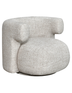Lounge Stuhl Schwenkstoff Creme Talley 2