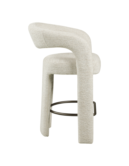 Sgabello per controsoffitto in tessuto lineare naturale Soho | Loft Attitude
