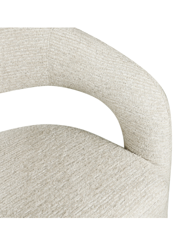 Natural linear fabric countertop stool SOHO | Loft Attitude