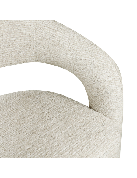 Natural linear fabric countertop stool SOHO | Loft Attitude