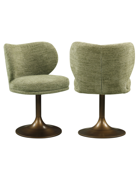 Silla suave de tela suave de Pistachio amly | Loft Attitude