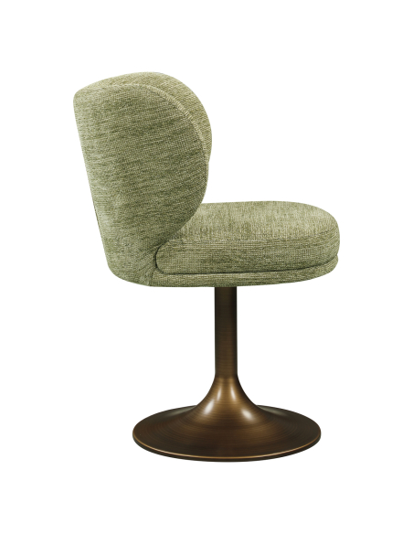 Cadeira de tecido macio pistache doce Amly | Loft Attitude