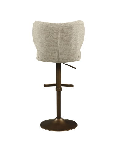 Sgabello da bar Girevole naturale tessuto naturale AMELY | Loft Attitude