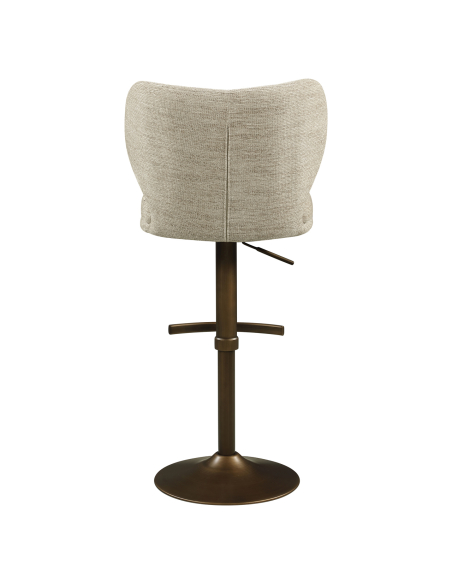 Sgabello da bar Girevole naturale tessuto naturale AMELY | Loft Attitude