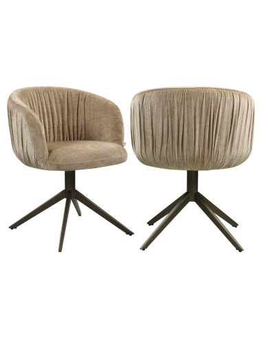 Silla giratoria Tela suave Cassi | Loft Attitude