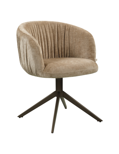 Swivel Chair Soft Fabric Cassi | Loft Attitude