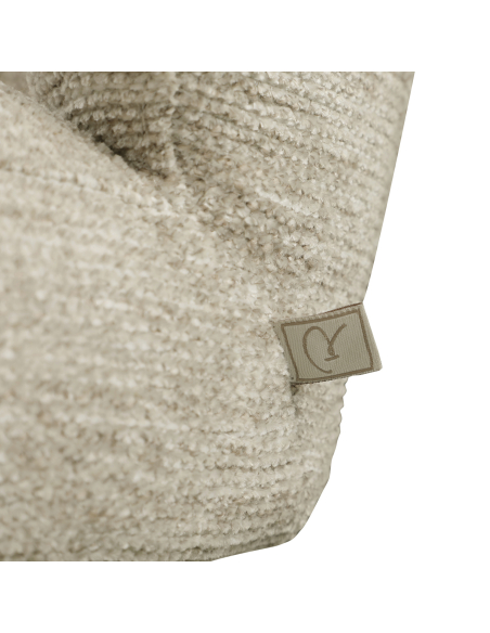 Fiona Silla giratoria de tela suave natural | Loft Attitude