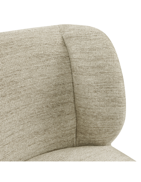 Fiona Silla giratoria de tela suave natural | Loft Attitude