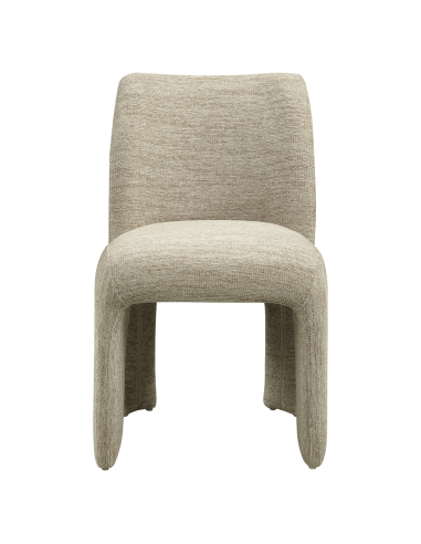 Lot de 2 chaises tissu doux naturel MAYA | Loft Attitude