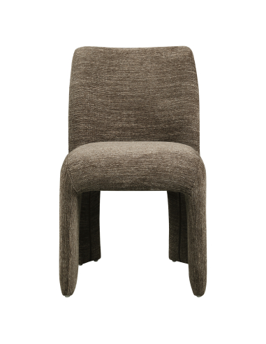 Lote de 2 cadeiras MACA Tecido Brown Maya | Loft Attitude