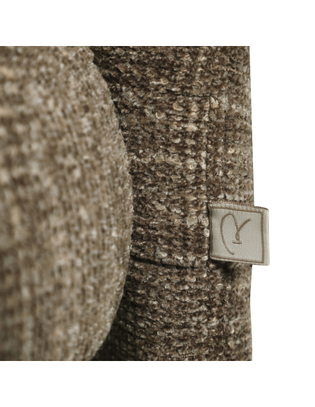 Lot de 2 chaises tissu doux brun MAYA | Loft Attitude