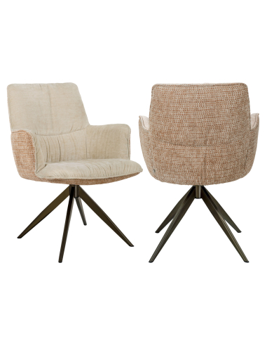 Schwenkstuhl Jacquard Ingwer Chase Stoff | Loft Attitude