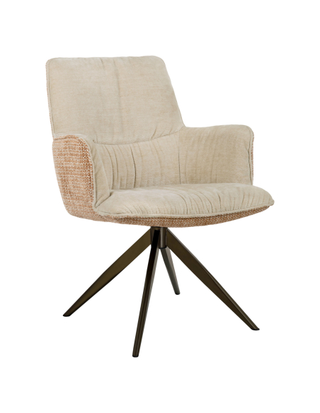 Cadeira giratória Jacquard Ginger Chase Tecido | Loft Attitude