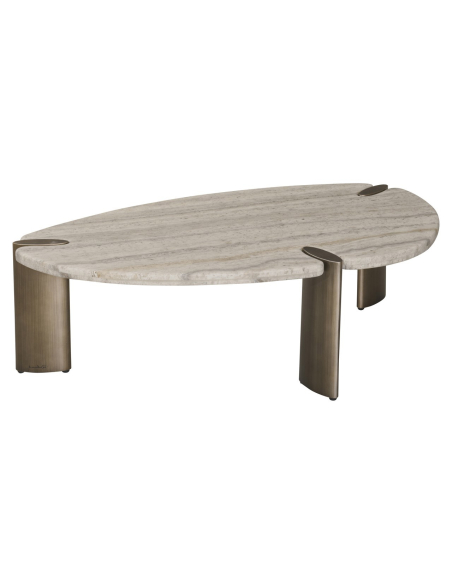 Mesa de centro de Travertina Gris Arcadia | Loft Attitude