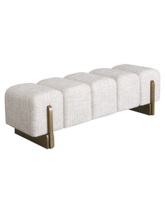 Capitonn Bench Tweed Cream Design Caleo