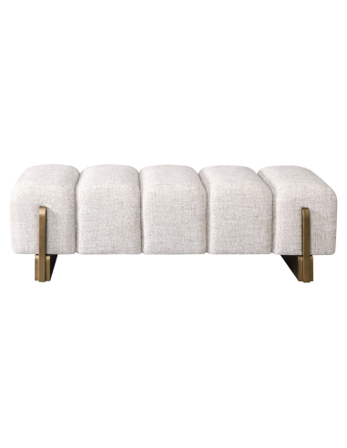Capitonn Bench Tweed Cream Design Caleo