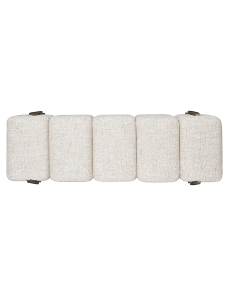 Capitonn Bench Tweed Cream Design Caleo
