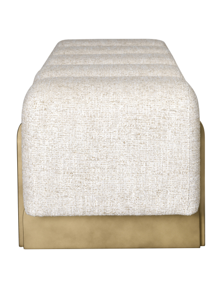 Capitonn Bench Tweed Cream Design Caleo