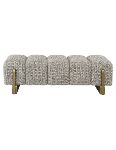 Capitonn Bench Textured Fabric Gray Design Caleo 2