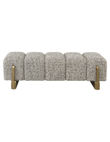 Capitonn Bench Tessuto Tessuto Grigio Design Caleo