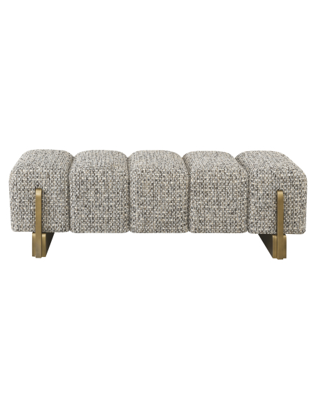 Capitonn Bench Tessuto Tessuto Grigio Design Caleo