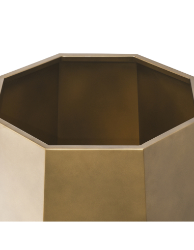 Golden Golden Faceted Metal Pot Cache Axis Model