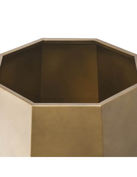 Golden Golden Faceted Metal Pot Cache Axis Model