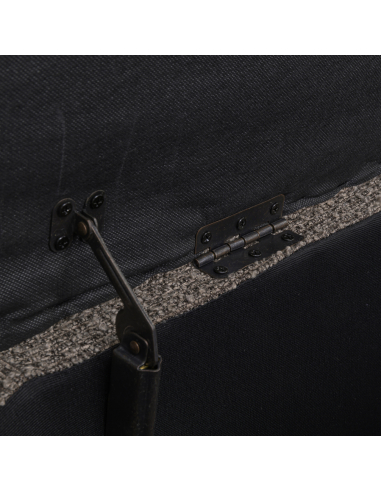 Deep brown storage bench CAMILLE