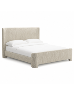 160x200 Chevron Fabric Bed 160x200 Divana | Loft Attitude