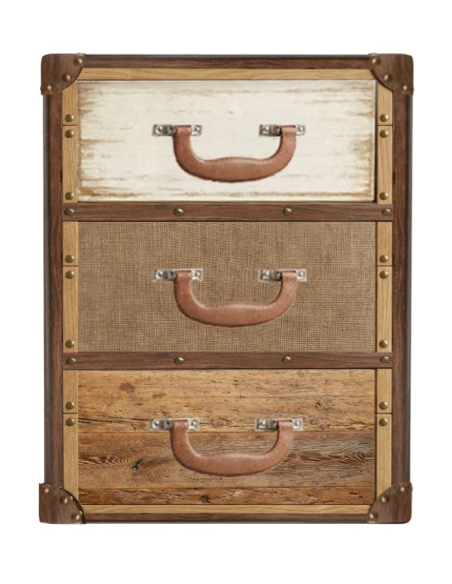 Furniture Case 3 Drawers Nevada BP5188 - SOCADIS | Loft Attitude