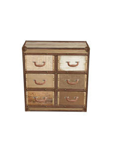 Meuble Valise 6 Tiroirs NEVADA BP5186 - Socadis | Loft Attitude
