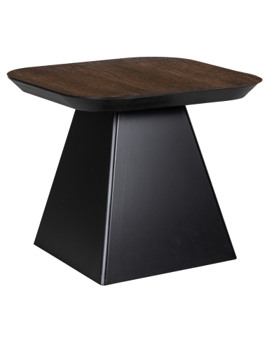 Beistelltisch mit Eichenplatte und pyramidenförmigem Gestell im Design BONVOY