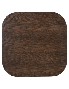 Oak-top side table with pyramidal base design BONVOY 2