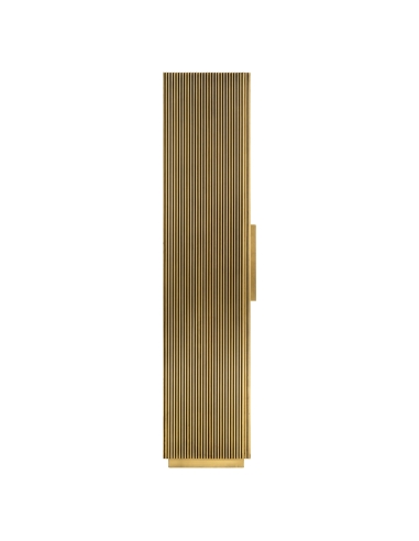 Fluted gold brass storage cabinet design IRONVILLE