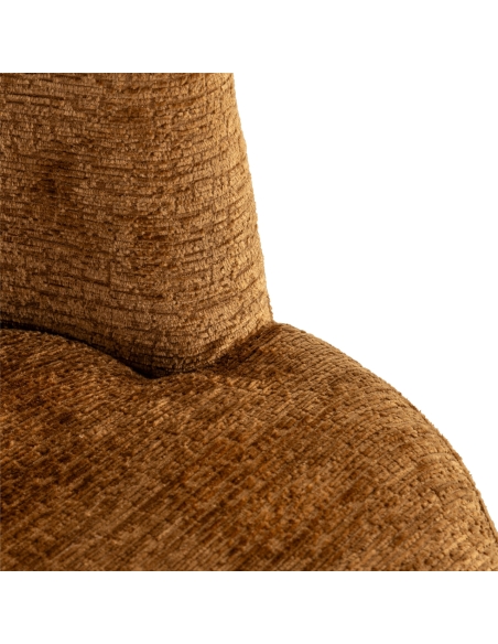 Eetkamerstoel in fusionstof cognac design STELLA