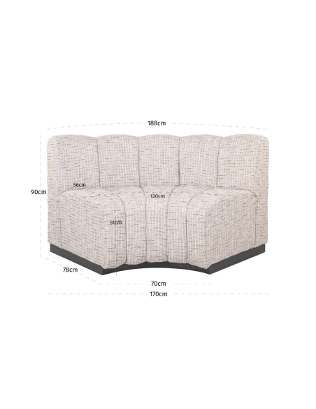 Custom rounded corner bench | Loft Attitude